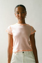 Load image into Gallery viewer, Light Pink + Orange Souvenir Tee
